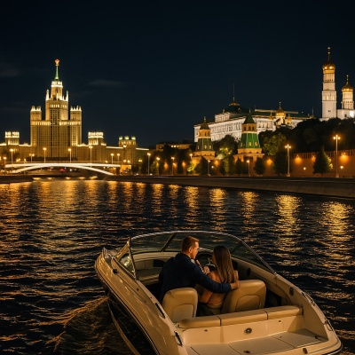 Прогулка по ночной Москве на катере без капитана