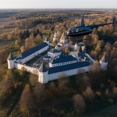 Вертолетная прогулка в Звенигород